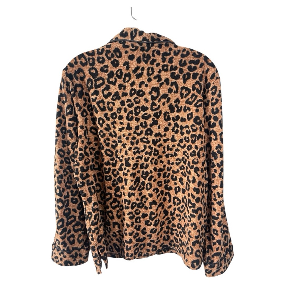 DKNY Leopard Print Fleece Pullover - Picture 3 of 7